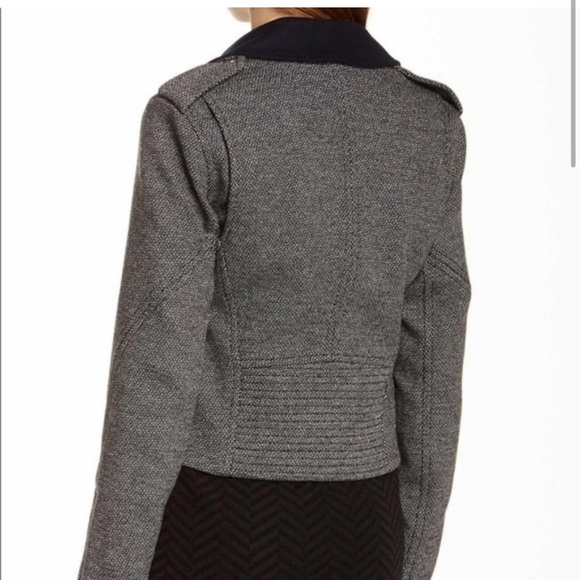 Theory Akashi K Moto Wool, Cotton and Cashmere Moto Jacket Large - Picture 2 of 15